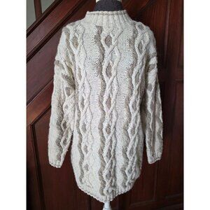 Vintage Moda International Cable Knit Wool Sweater